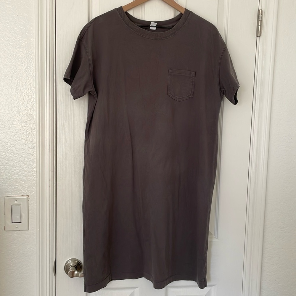 Gray t-shirt dress